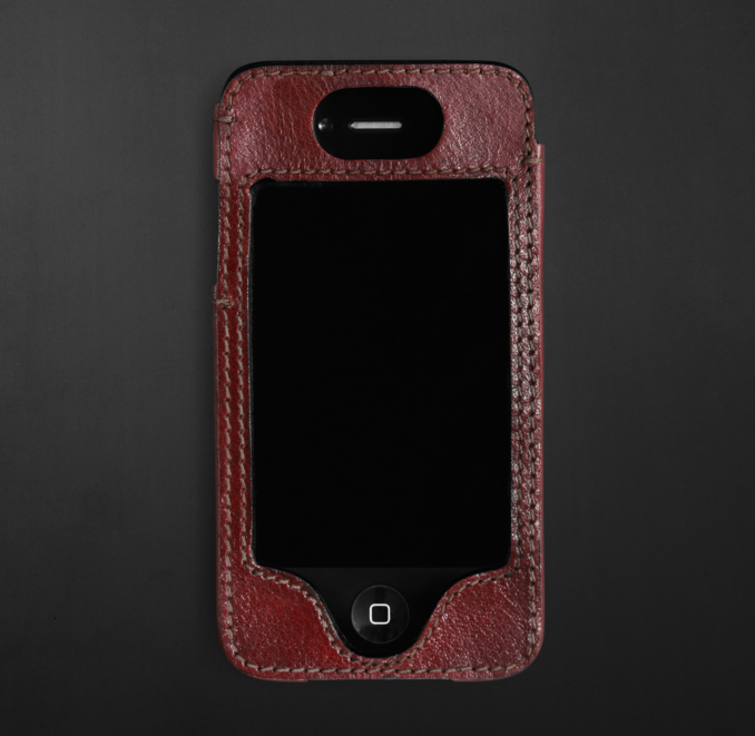 Artisan Leather iPhone® 4 and 4S Cover - Garnet