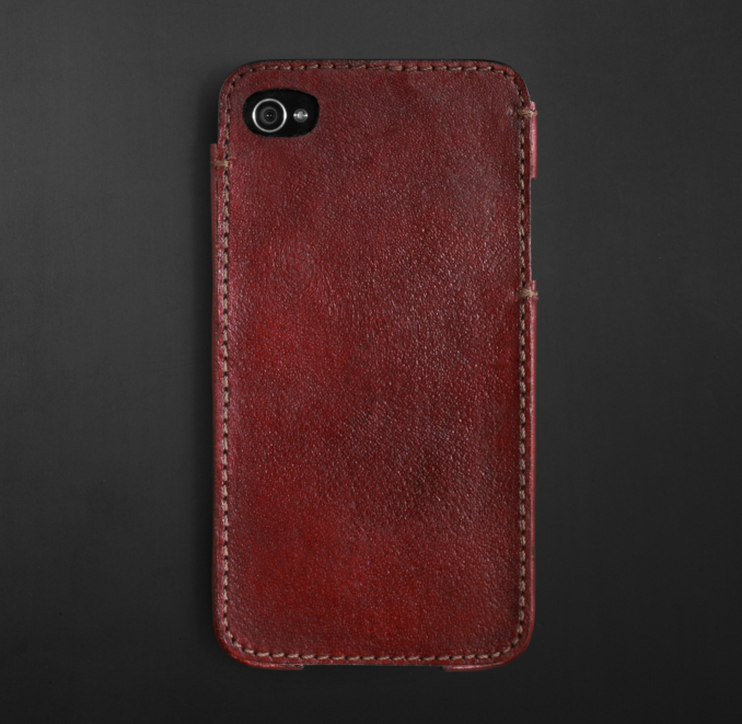Artisan Leather iPhone® 4 and 4S Cover - Garnet