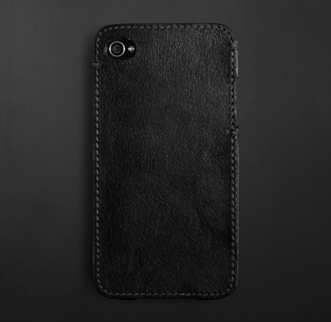 Artisan Leather iPhone® 4 & 4S Cover -  Ebony