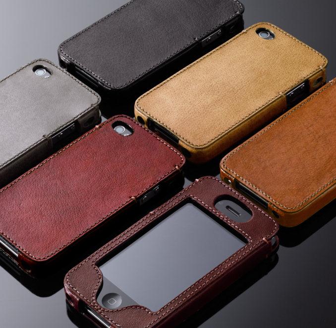 Artisan Leather iPhone® 4 & 4S Cover -  Ebony