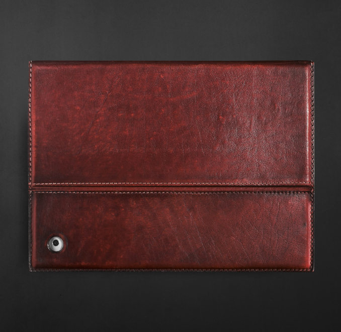 Artisan Leather iPad® Cover with Bluetooth® Keyboard - Garnet