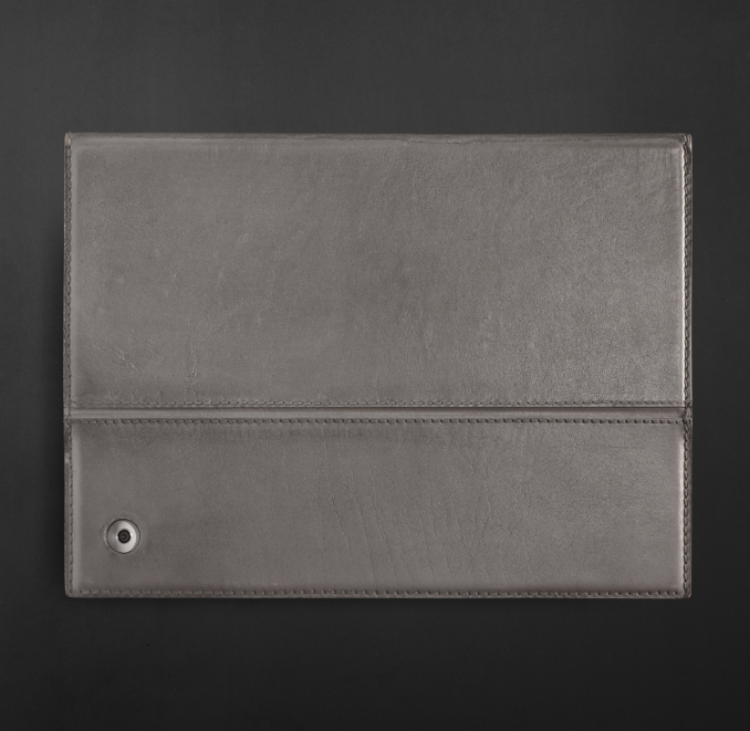 Artisan Leather iPad® Cover with Bluetooth® Keyboard - Slate