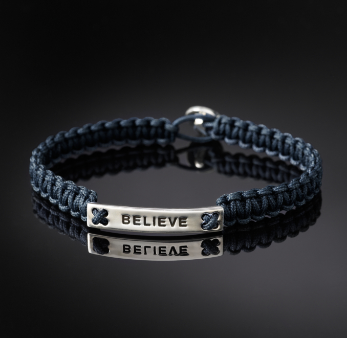 Believe Bracelet - Navy