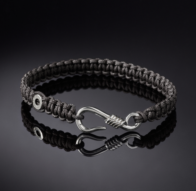 Hook Macrame Bracelet - Grey