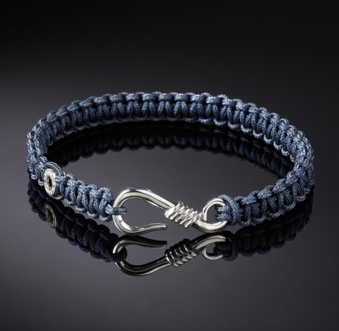 Hook Macrame Bracelet - Navy