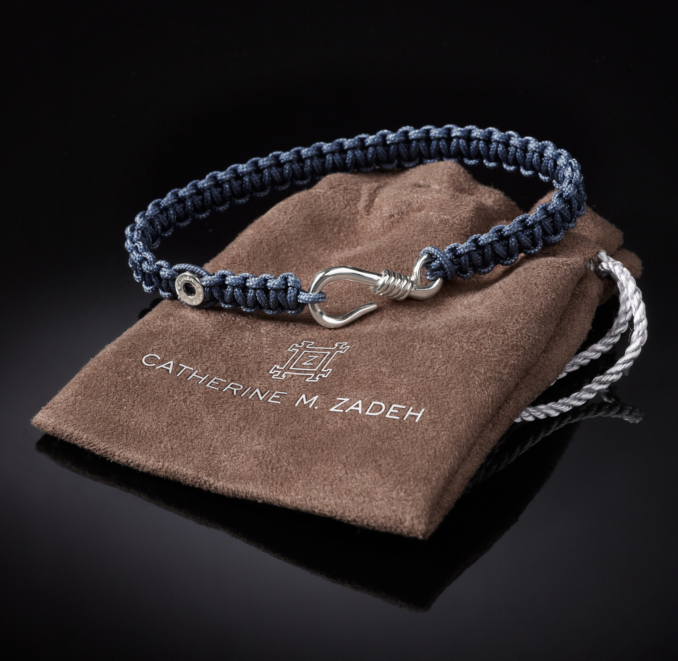 Hook Macrame Bracelet - Navy