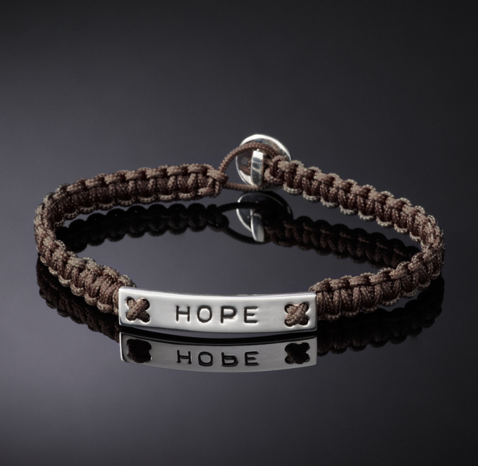 Hope Corded Bracelet - Brown