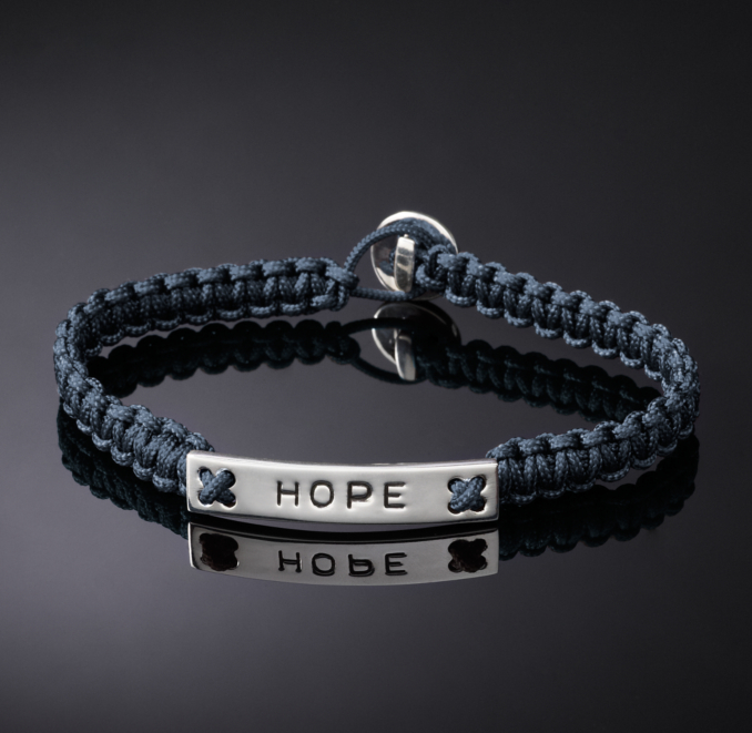 Hope Corded Bracelet - Navy