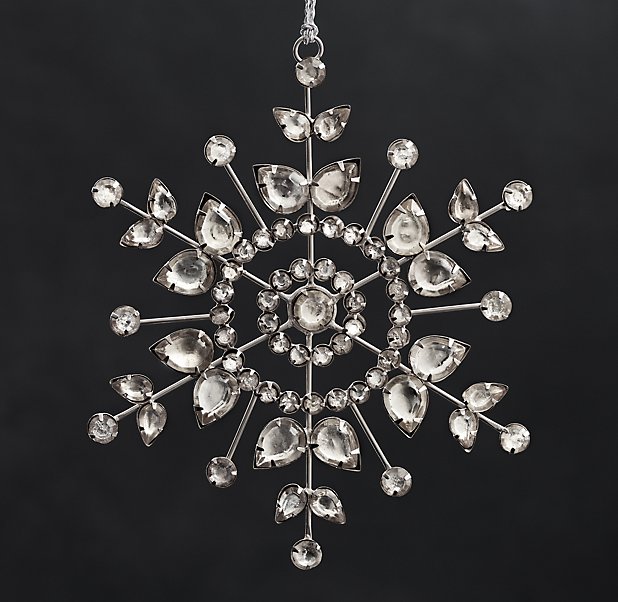 Victorian Glass Snowflake - Flower