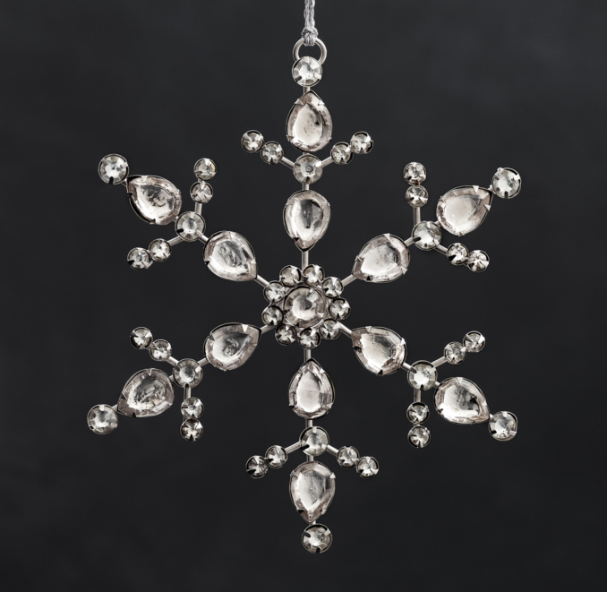 Victorian Glass Snowflake - Starburst