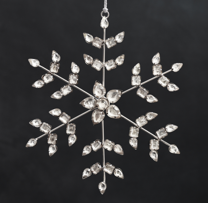 Victorian Glass Snowflake - Arrow