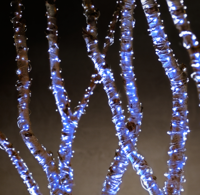 Starry String Lights - Sapphire Lights on Silver Wire