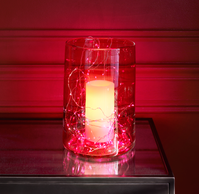 Starry String Lights - Garnet Lights on Copper Wire