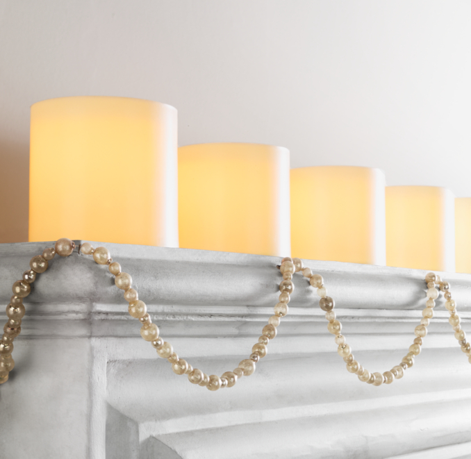 Small Beaded Garland - Silver