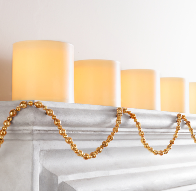 Small Beaded Garland - Gold