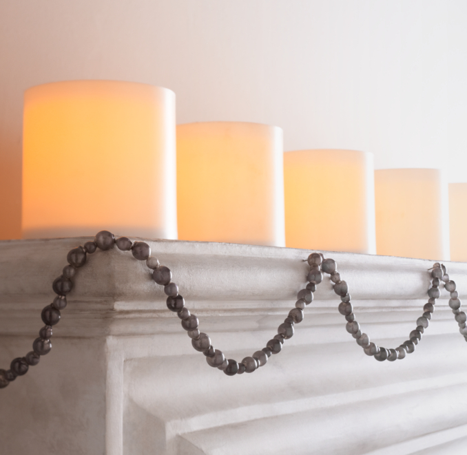 Small Beaded Garland - Smoke