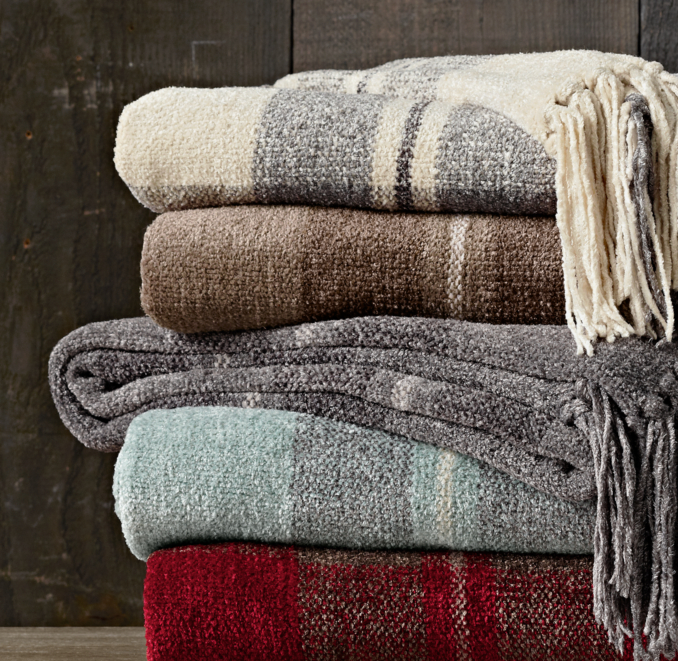 Chenille Throws - Plaid