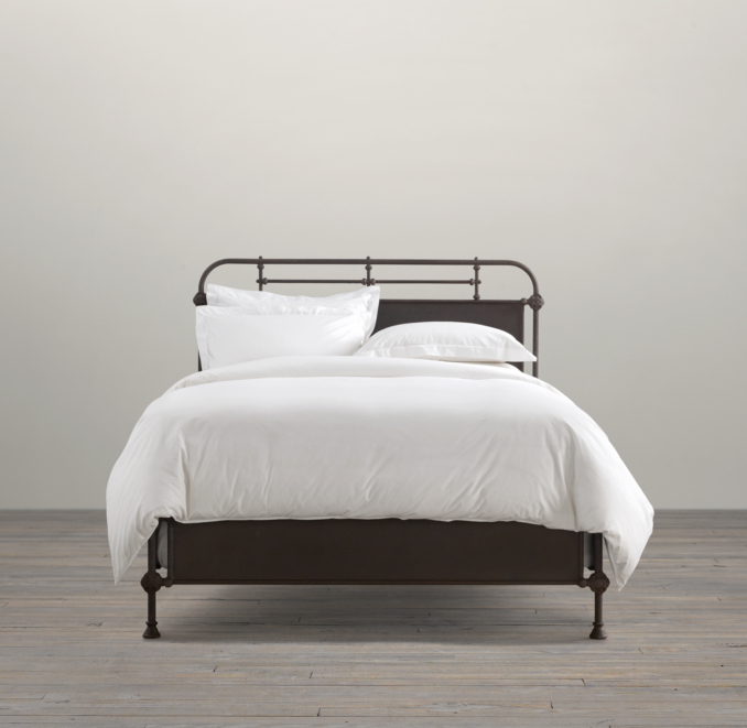 French Académie Iron Bed without Footboard