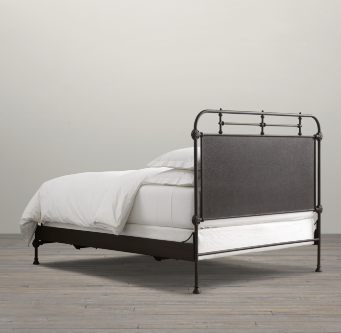 French Académie Iron Bed without Footboard