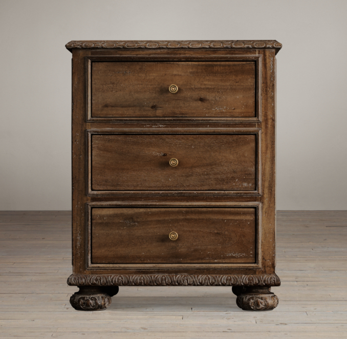 24" French Empire Closed Nightstand