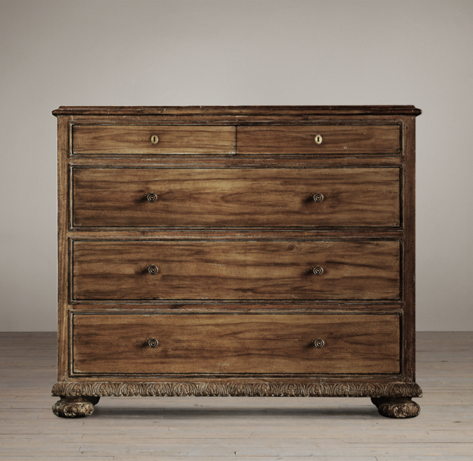 French Empire 5-Drawer Dresser