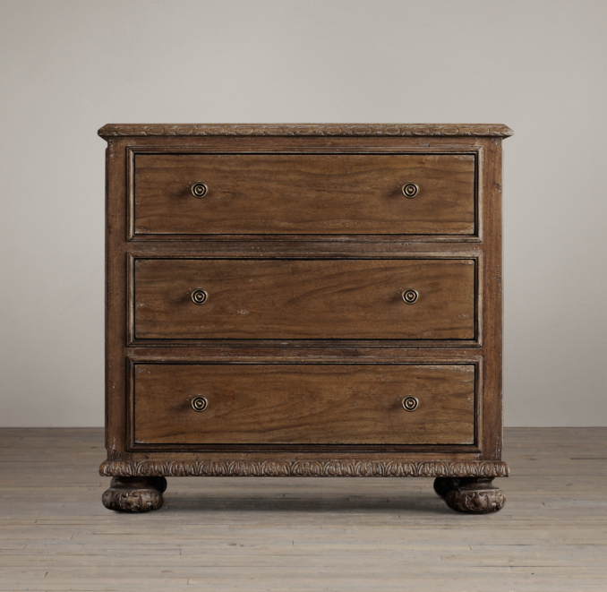French Empire Closed Nightstand