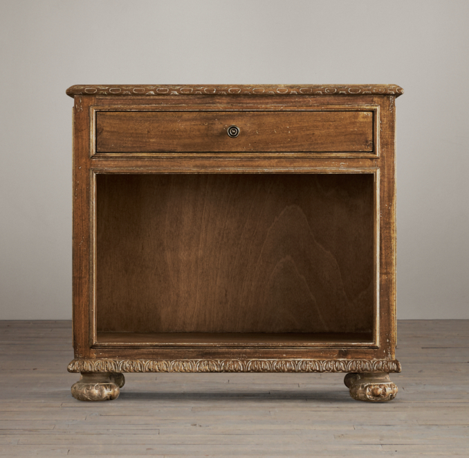 French Empire Open Nightstand