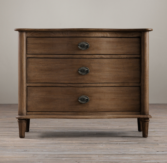 38" Empire Rosette Closed Nightstand
