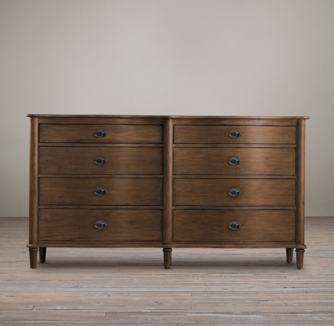 Empire Rosette 8-Drawer Dresser