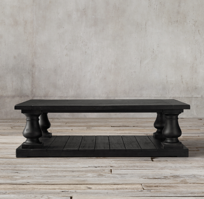 Balustrade Salvaged Wood Coffee Tables 