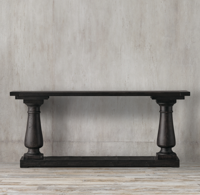 Balustrade Salvaged Wood Console Table 
