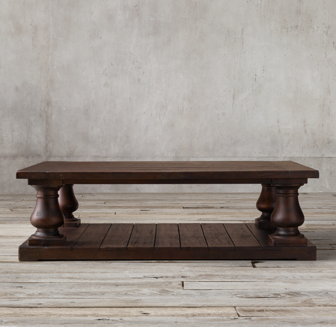 Balustrade Salvaged Wood Coffee Tables 