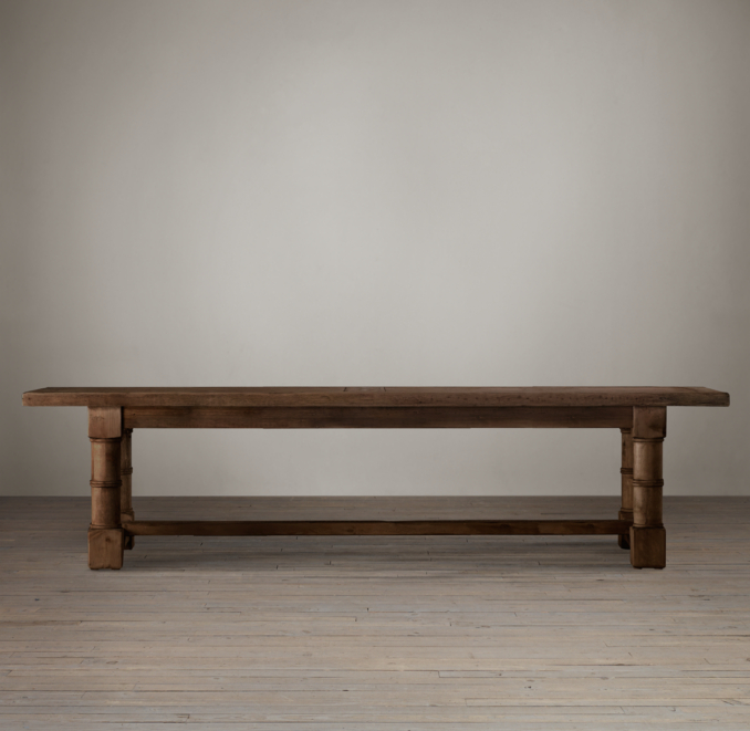 Gun Barrel Salvaged Wood Dining Tables 
