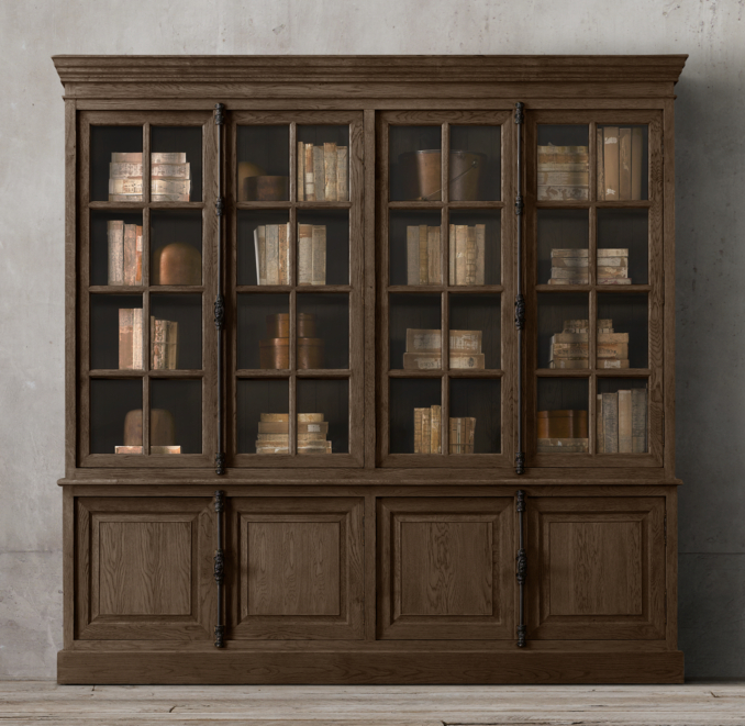 French Casement Wide Sideboard & Hutch