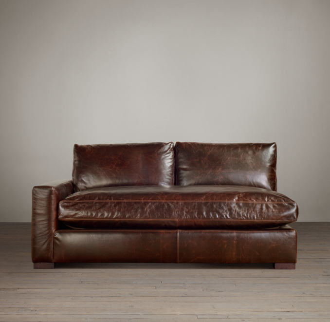 Maxwell Leather Left-Arm Sofa