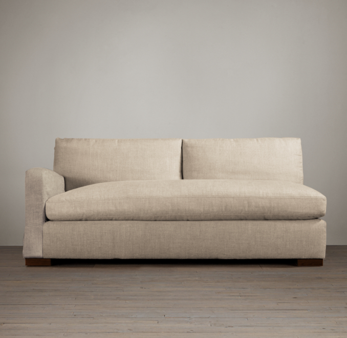 Belgian Slope Arm Upholstered Left-Arm Sofa
