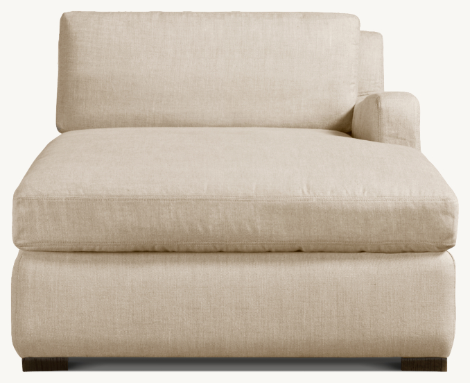 Belgian Slope Arm Upholstered Right-Arm Chaise