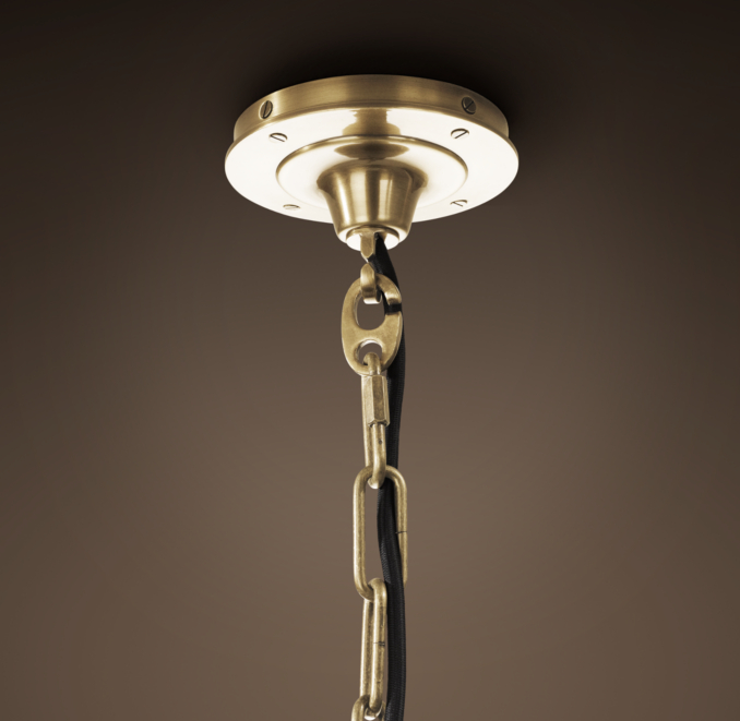 Convoy Pendant Small Antique Brass