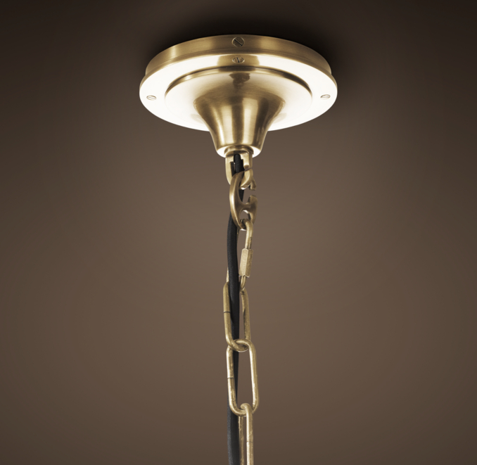 Convoy Pendant  Antique Brass
