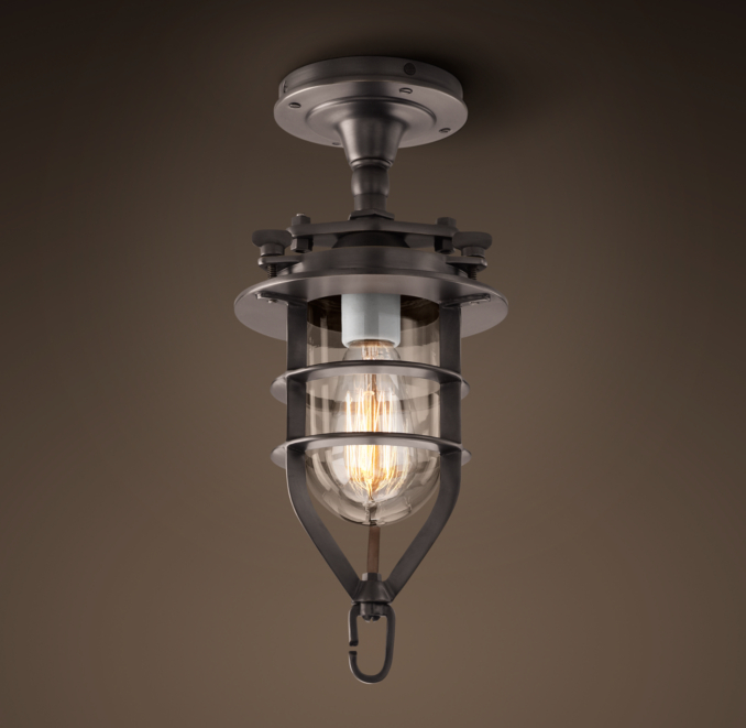 Convoy Flushmount Small Bronze