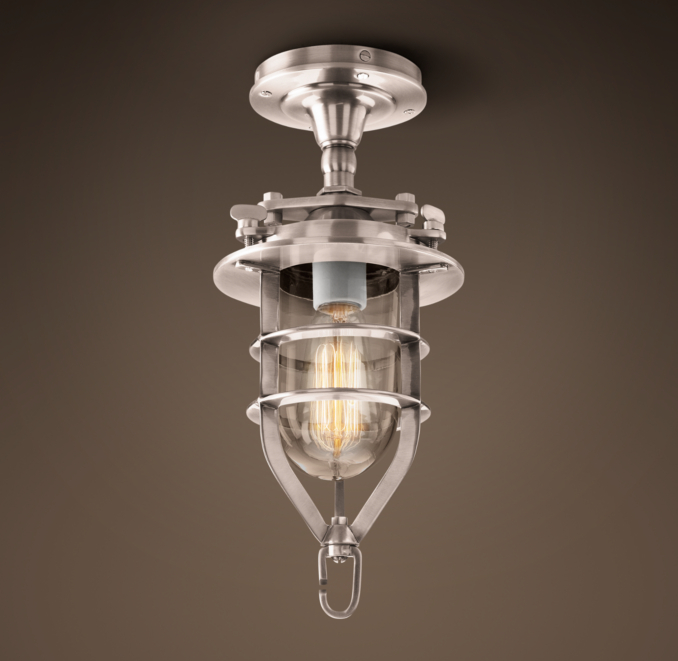 Convoy Flushmount Small Antique Nickel