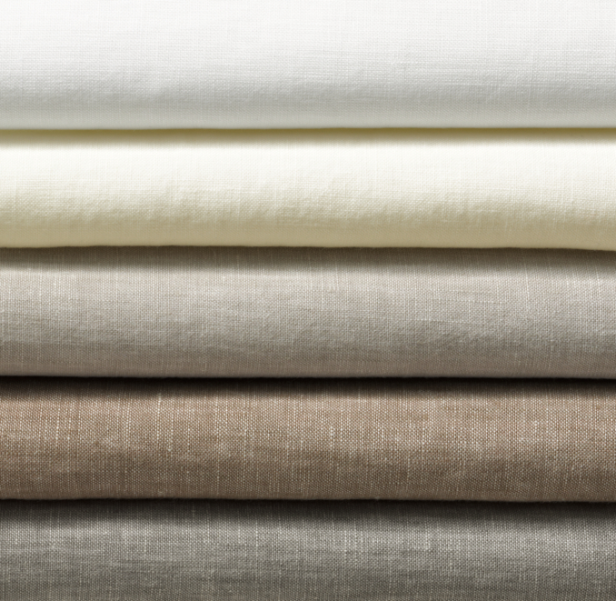 Vintage-Washed Belgian Linen Bedding Swatch