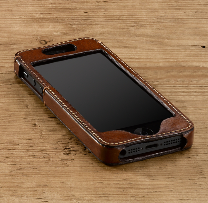 Artisan Leather iPhone® 5 Cover - Chestnut