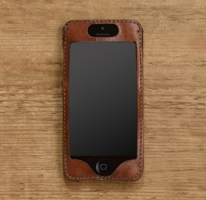Artisan Leather iPhone® 5 Cover - Chestnut