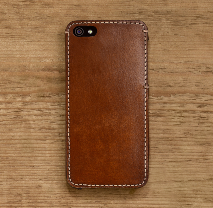 Artisan Leather iPhone® 5 Cover - Chestnut