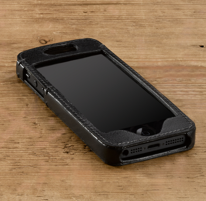 Artisan Leather iPhone® 5 Cover - Ebony