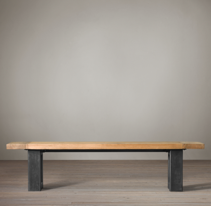 Anderson Dining Bench Russian Reclaimed Oak