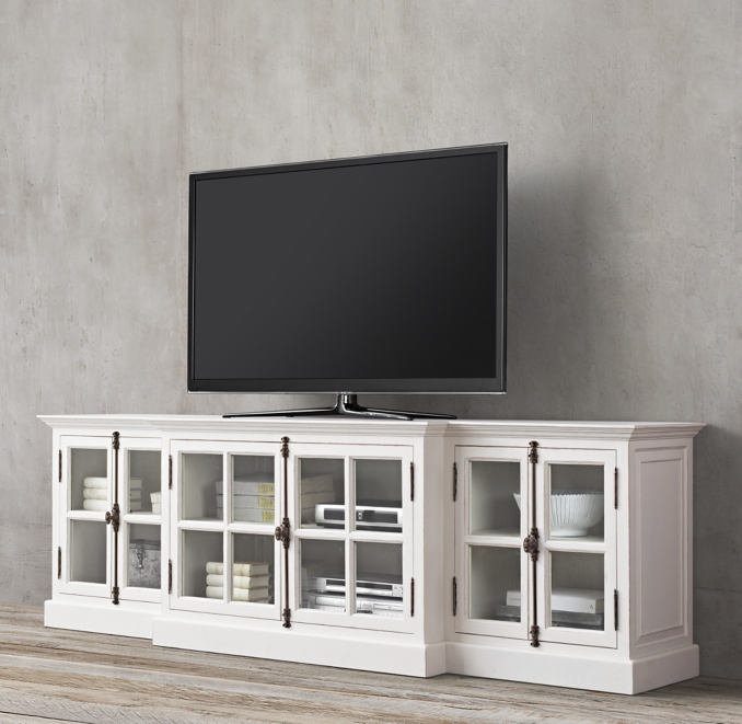 French Casement 100" Media Console
