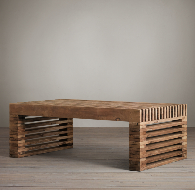Reclaimed Timber Slat Coffee Table