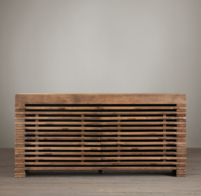 Reclaimed Timber Slat Sideboard